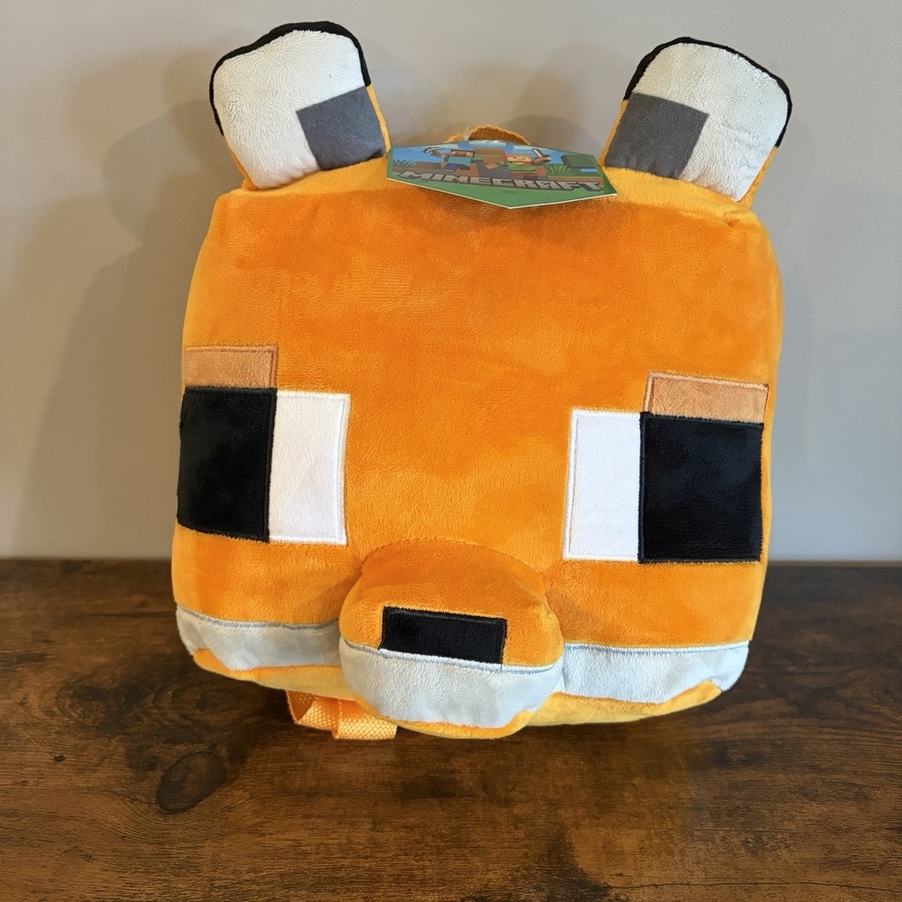 Minecraft Fox Plush Backpack New with Tags Official Mojang